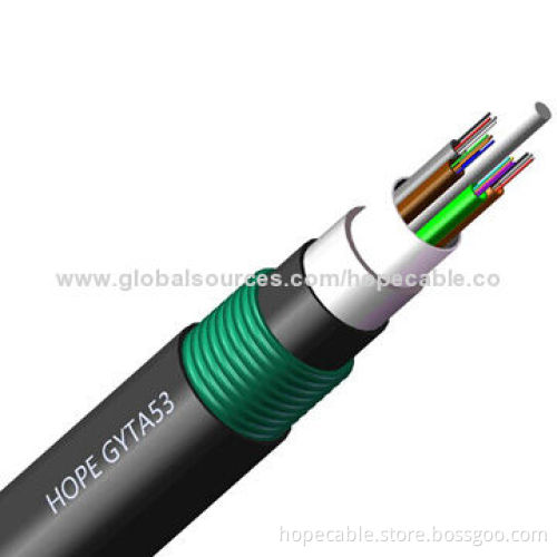 Hybrid (Fiber and Power) Cable, Glass Yarn for Anti-rodent and Filled with Gel, Inner Sheath LSZH